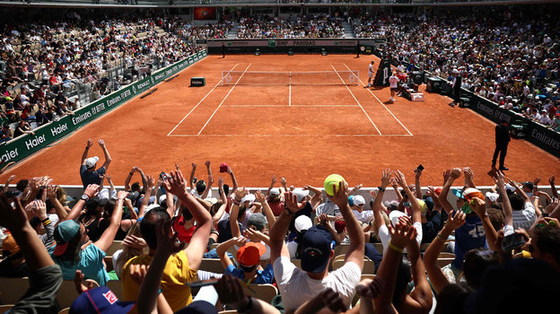 Болельщикам запретили пить алкоголь на матчах «Ролан Гаррос». Болельщики на матче «Ролан Гаррос»